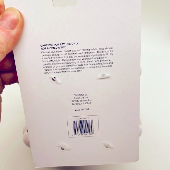 NWT Buttons & Bones Celebrations Dog Birthday Cake Squeak Toy Purple w/C… - Picture 3 of 7